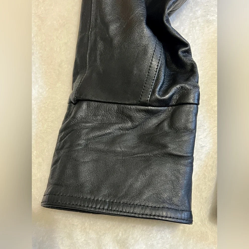 Wilsons Leather Vintage Genuine Leather 90's Trench Coat - Small - Picture 6 of 14